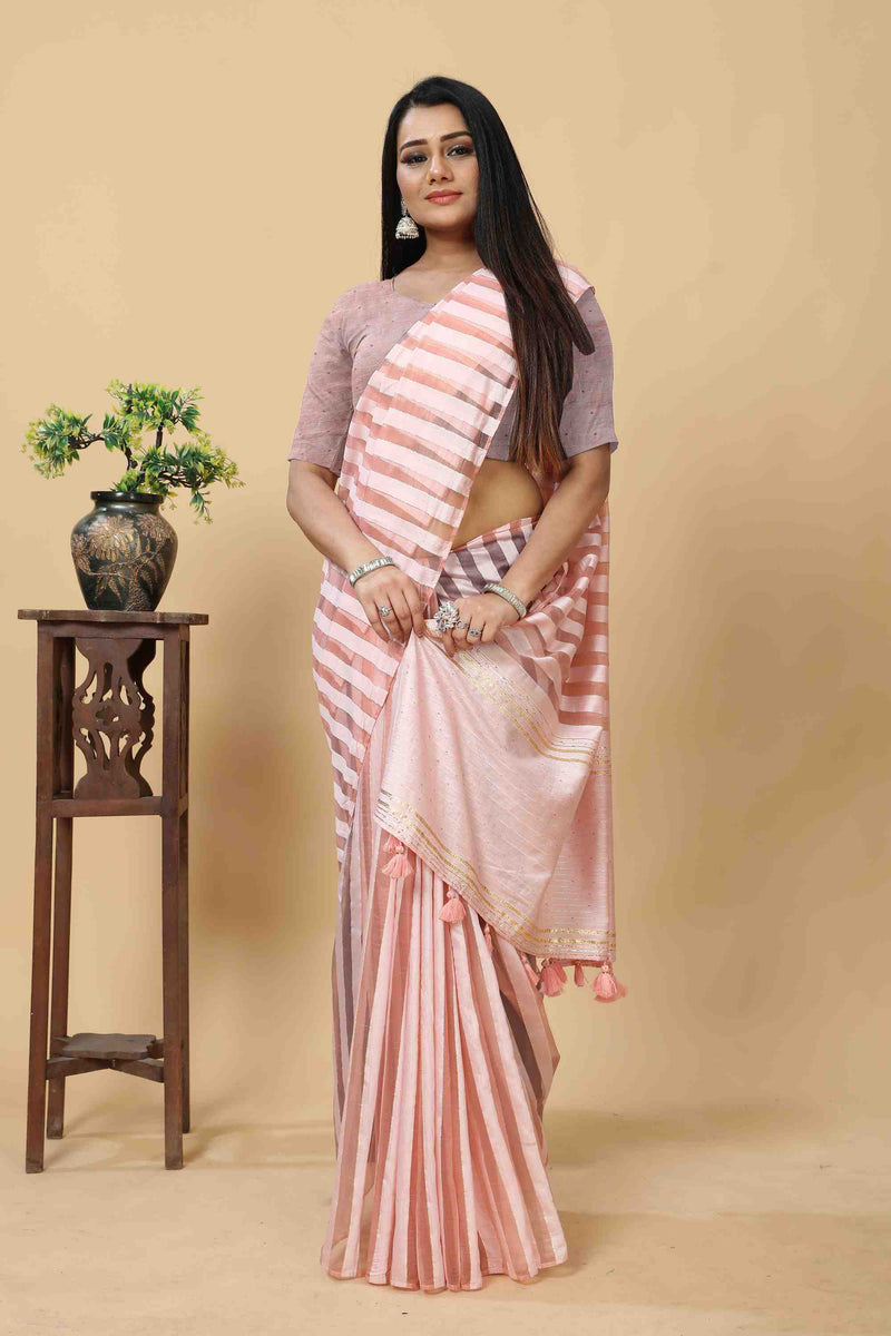 PINK FEEZY FIGARO SAREE