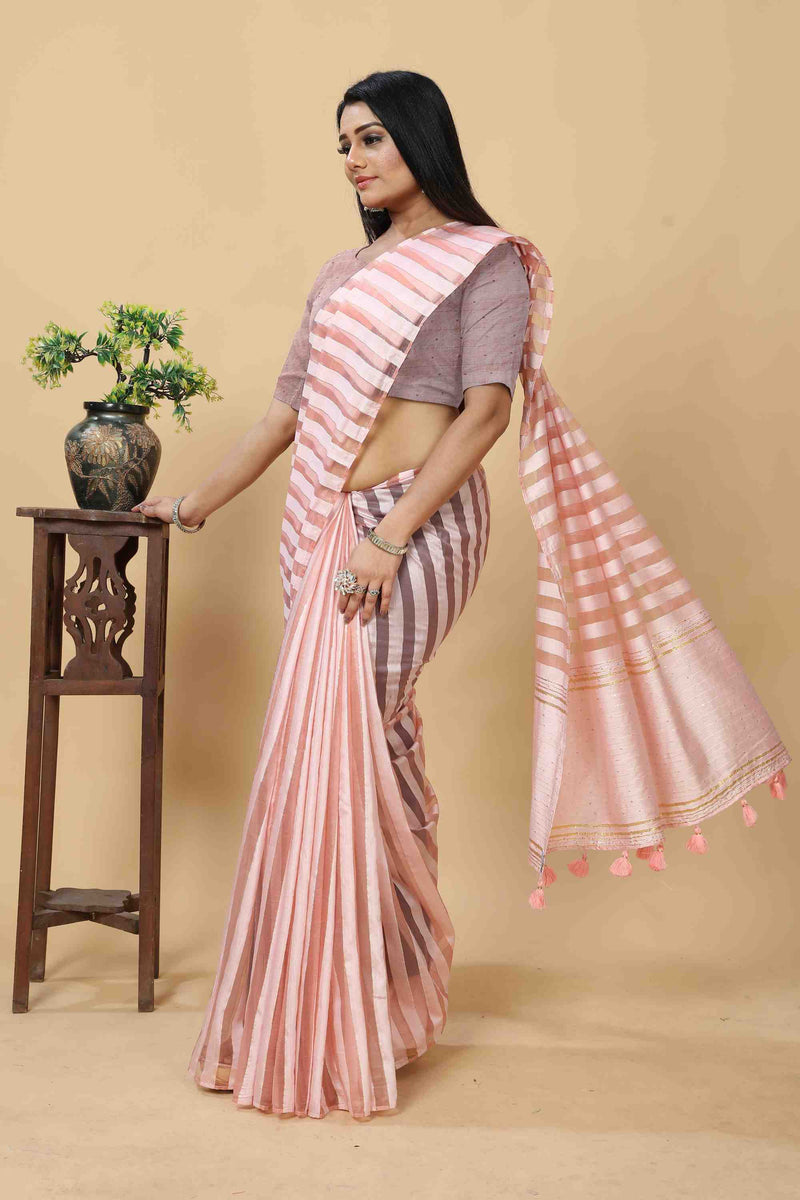 PINK FEEZY FIGARO SAREE