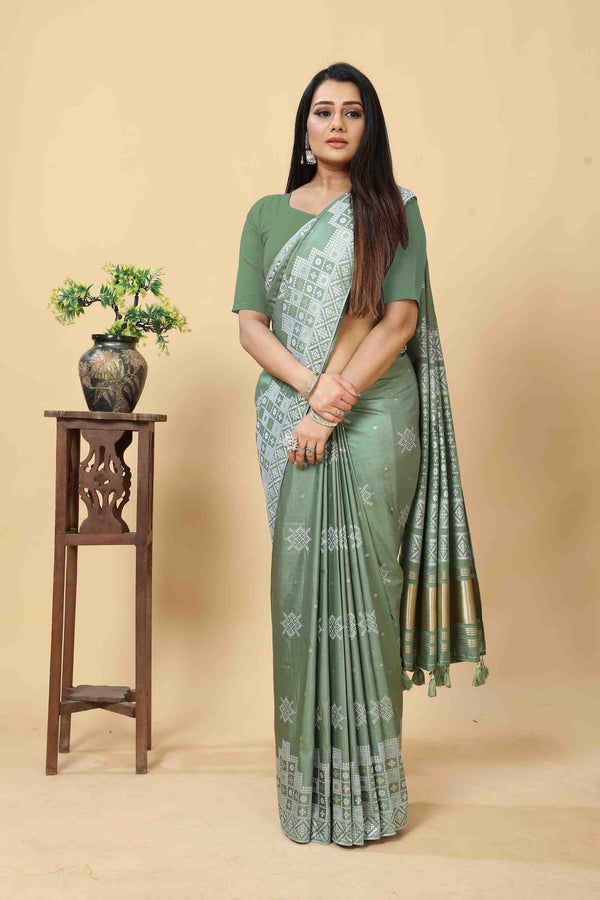 OLIVE PERI PERI SAREE