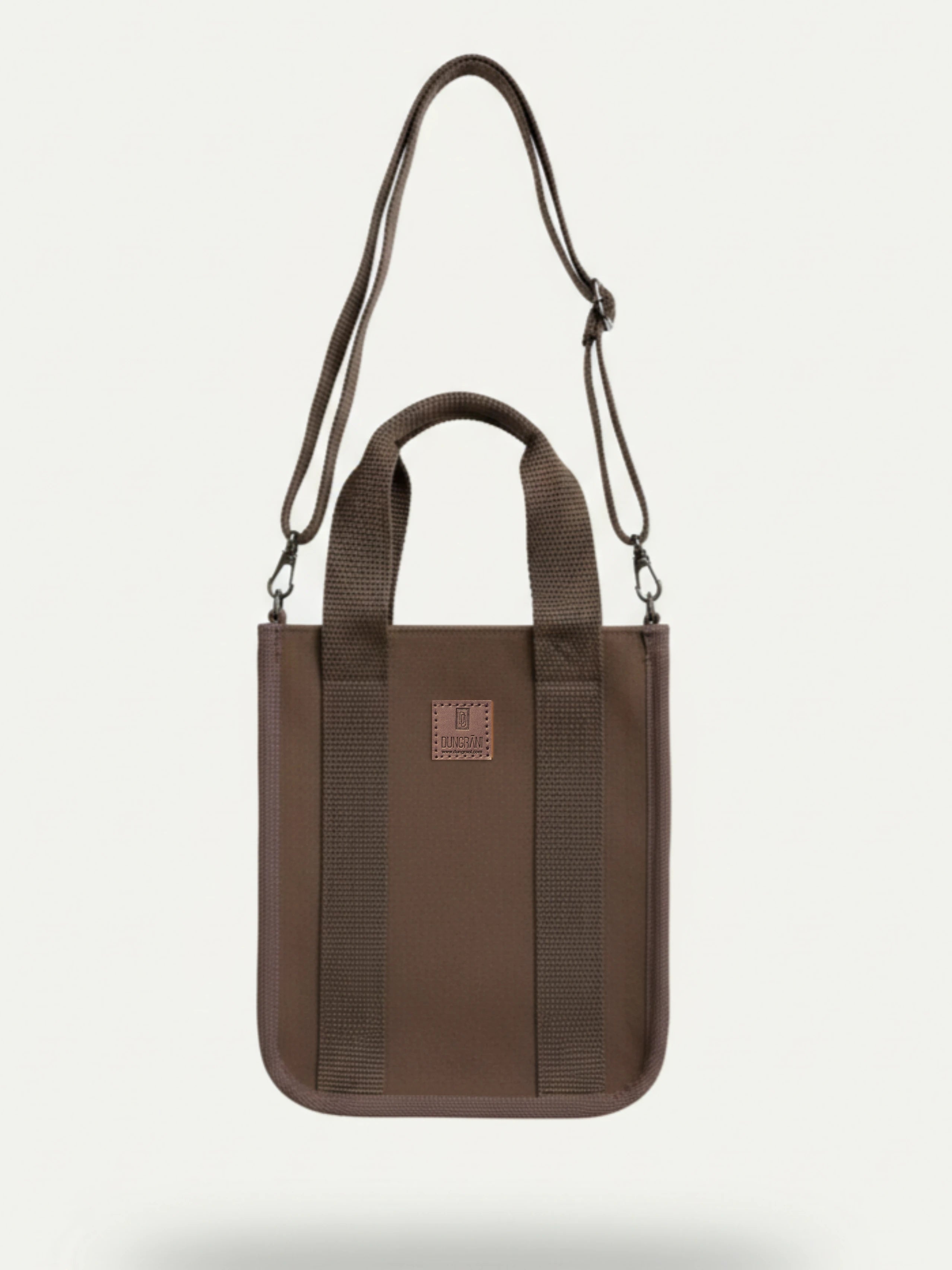 RICH BROWN MINI CLASSIC CANVAS TOTE BAG