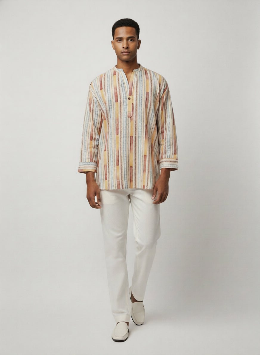 C.C CHAIN BATIK MULTI COLOR MENS SHIRT