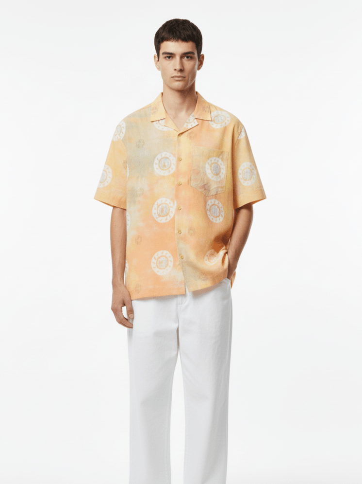 CLASSIC COTTON BATIK PRINTED MULTI-COLOR MEN'S RELAXFIT SHIRT