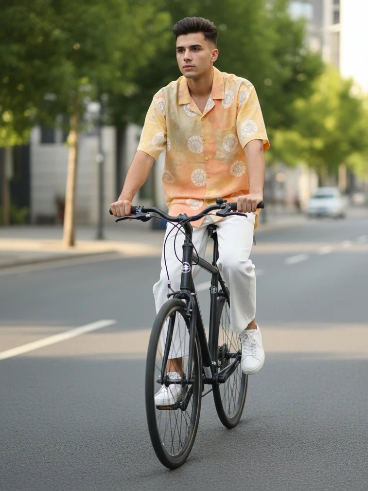 CLASSIC COTTON BATIK PRINTED MULTI-COLOR MEN'S RELAXFIT SHIRT