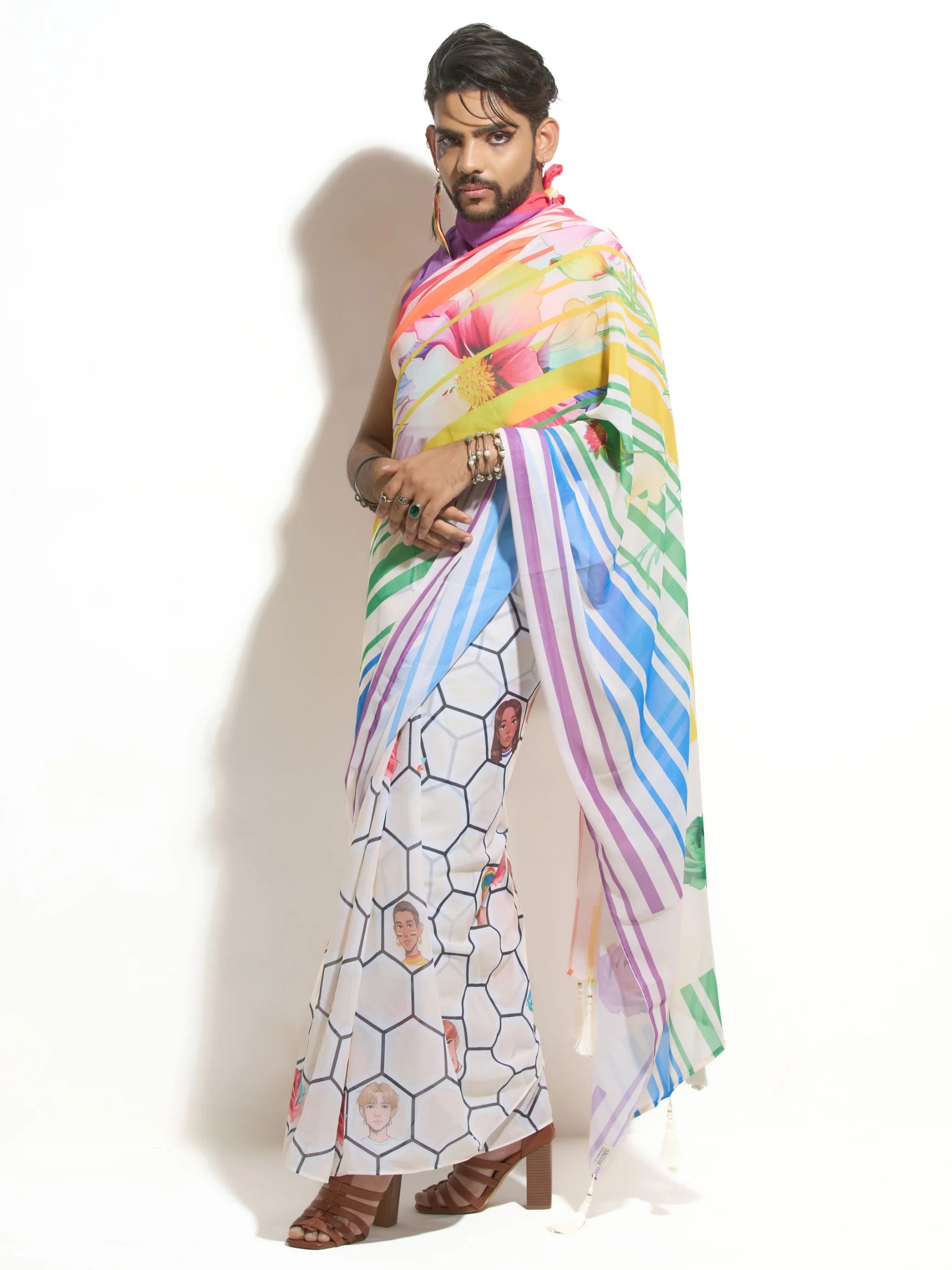 FLOWERS OF PRIDE SAREE
