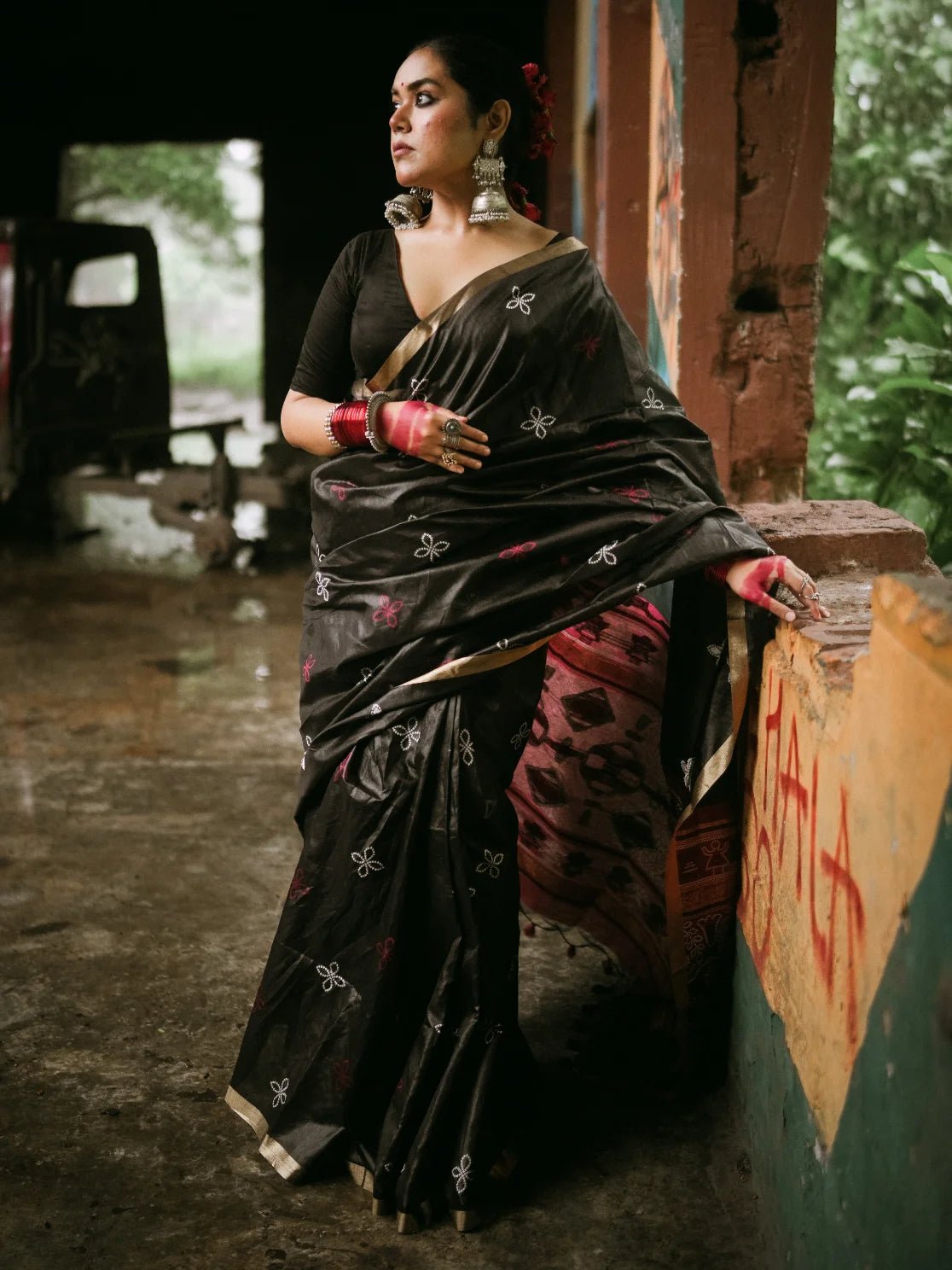 ISHITA DEBNATH IN BANDHEJ SILK SAREE