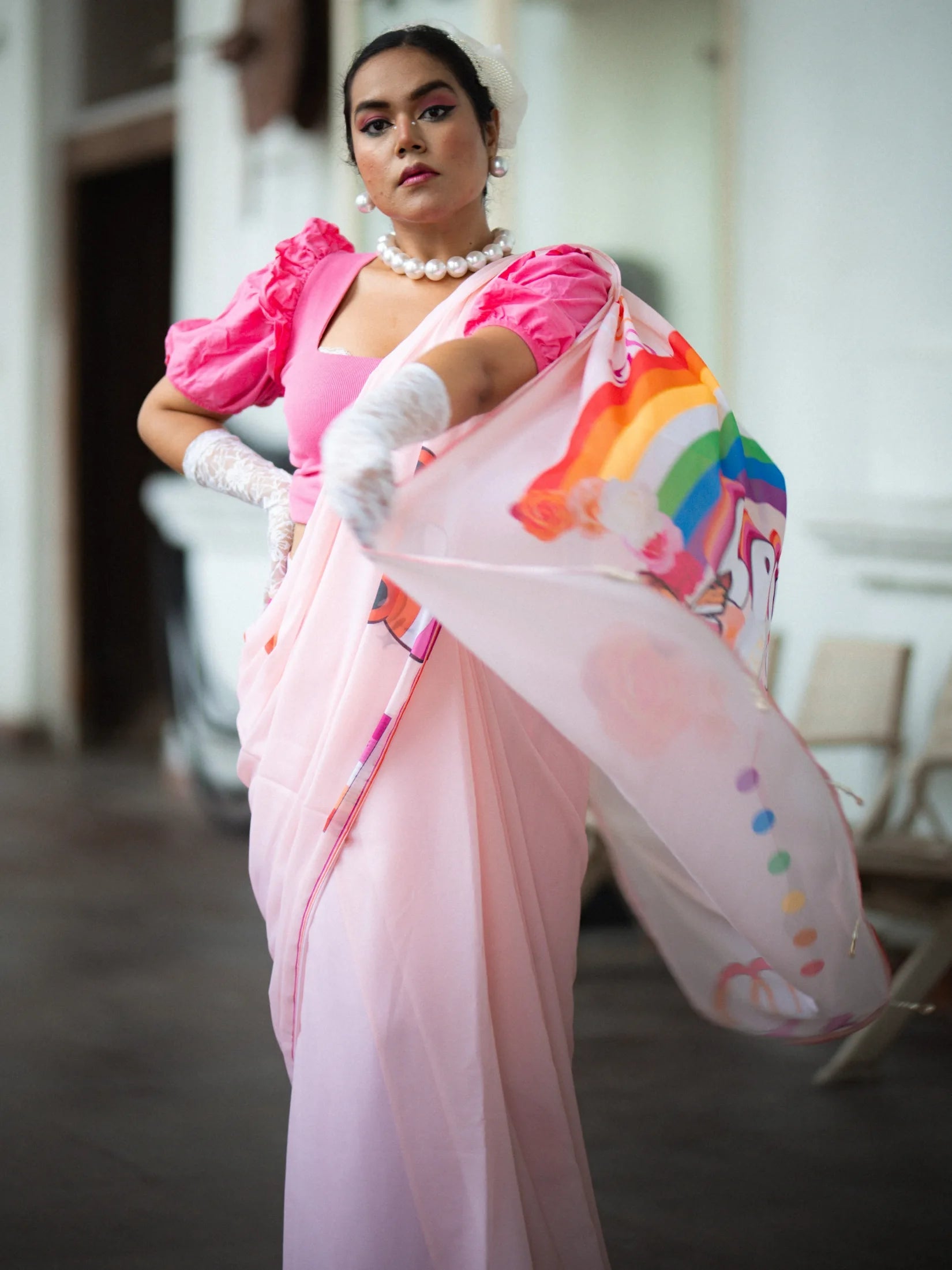 ISHITA DEBNATH IN FEMININE LOVE SAREE