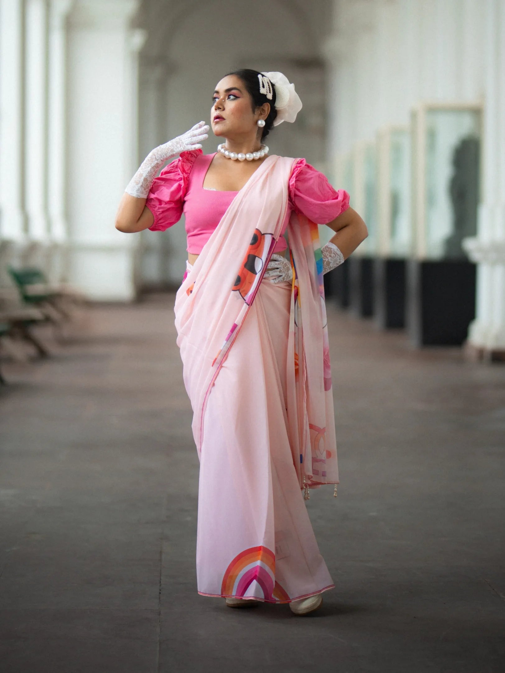 ISHITA DEBNATH IN FEMININE LOVE SAREE