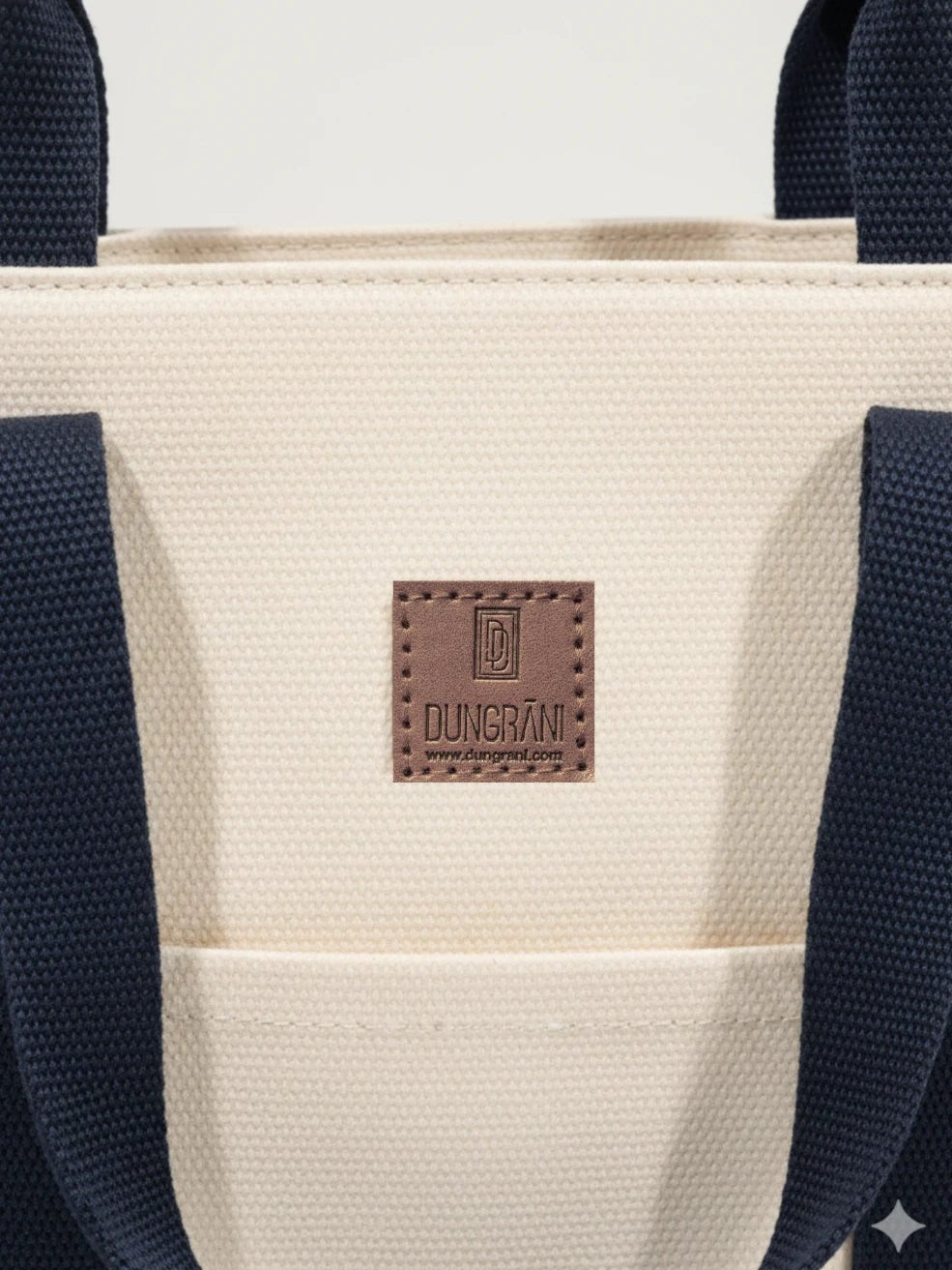 NATURAL BEIGE LARGE CLASSIC CANVAS TOTE BAG