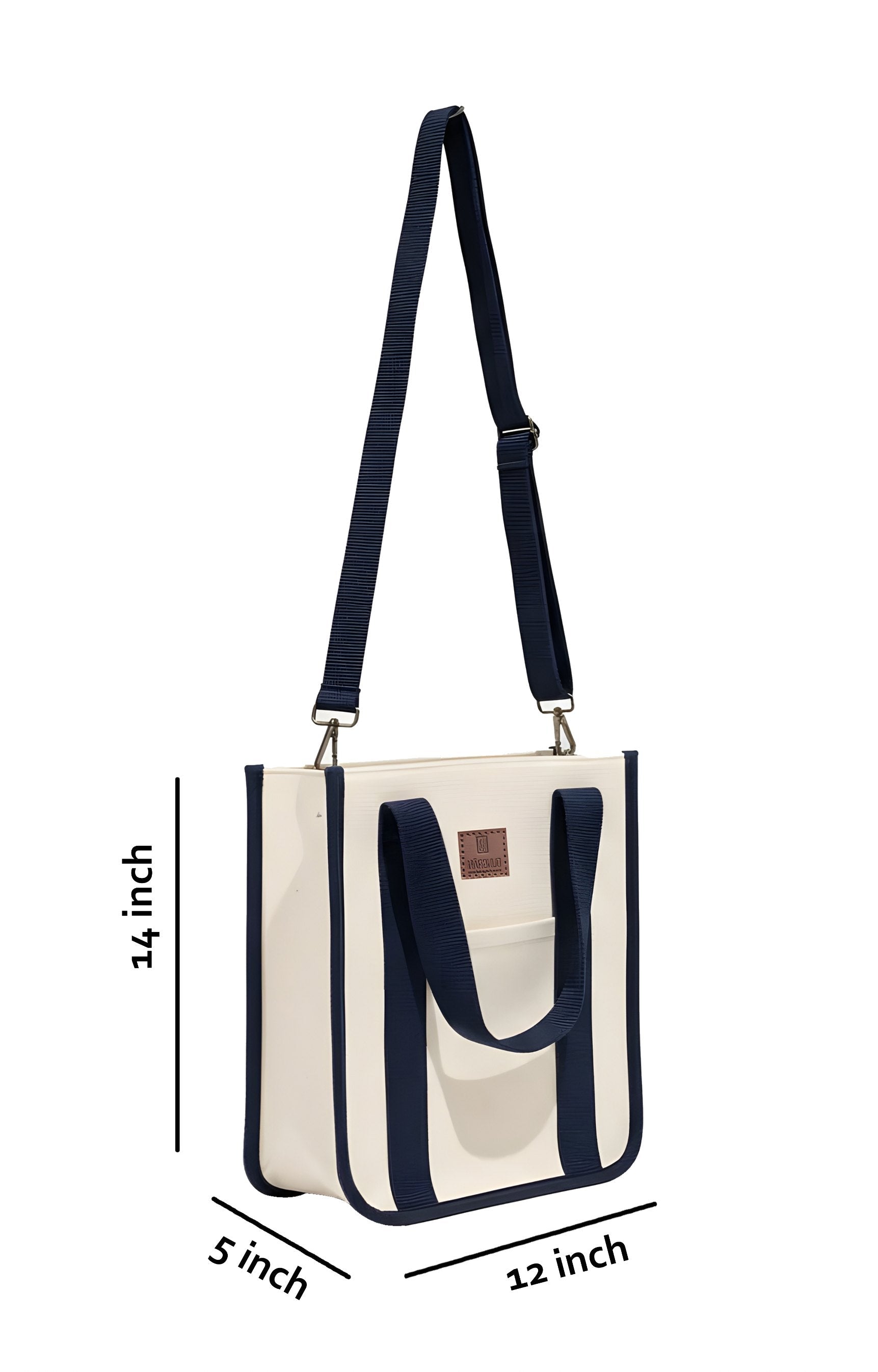 NATURAL BEIGE LARGE CLASSIC CANVAS TOTE BAG