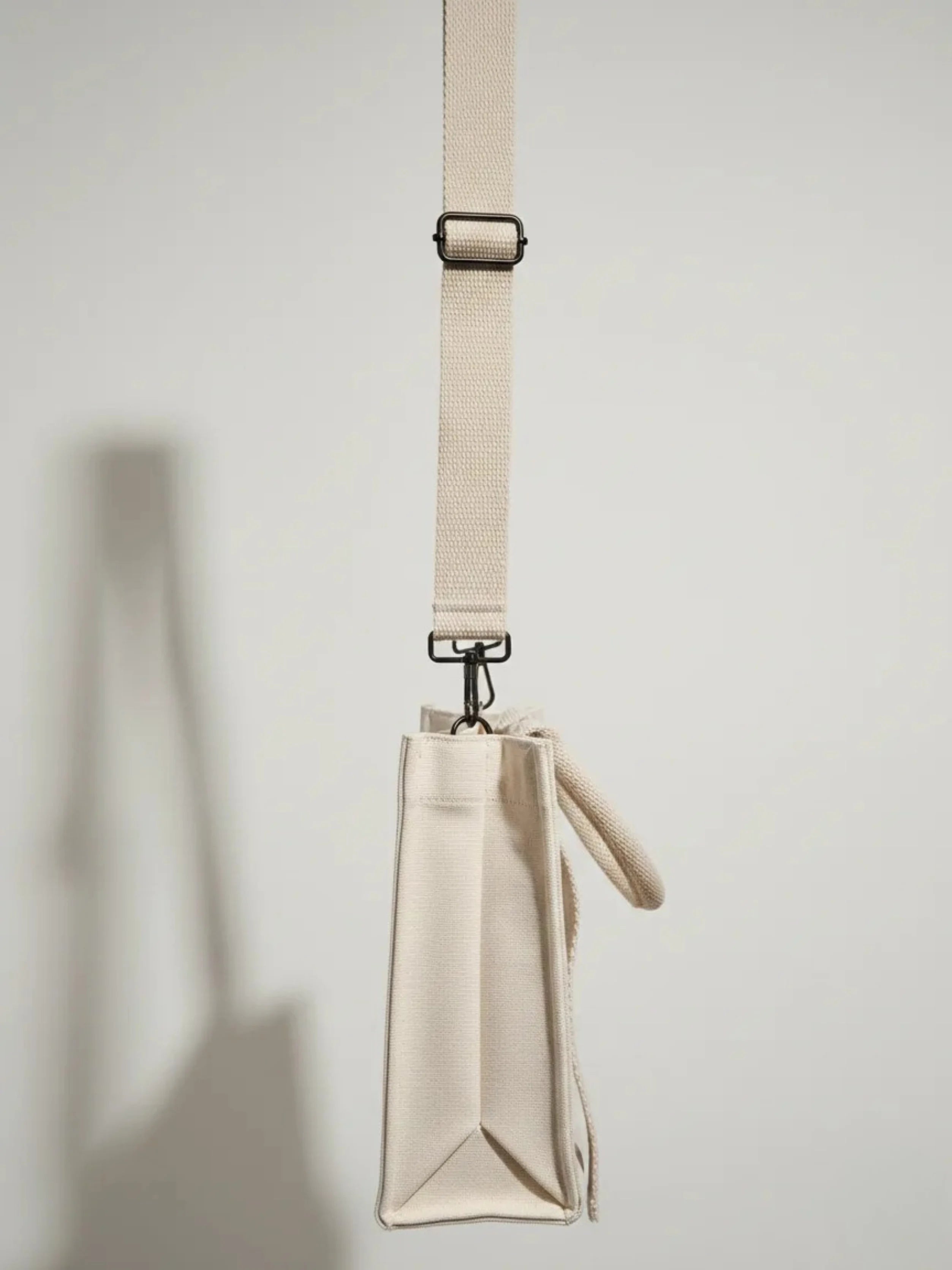 NATURAL BEIGE MINI SQUARE TOTE BAG