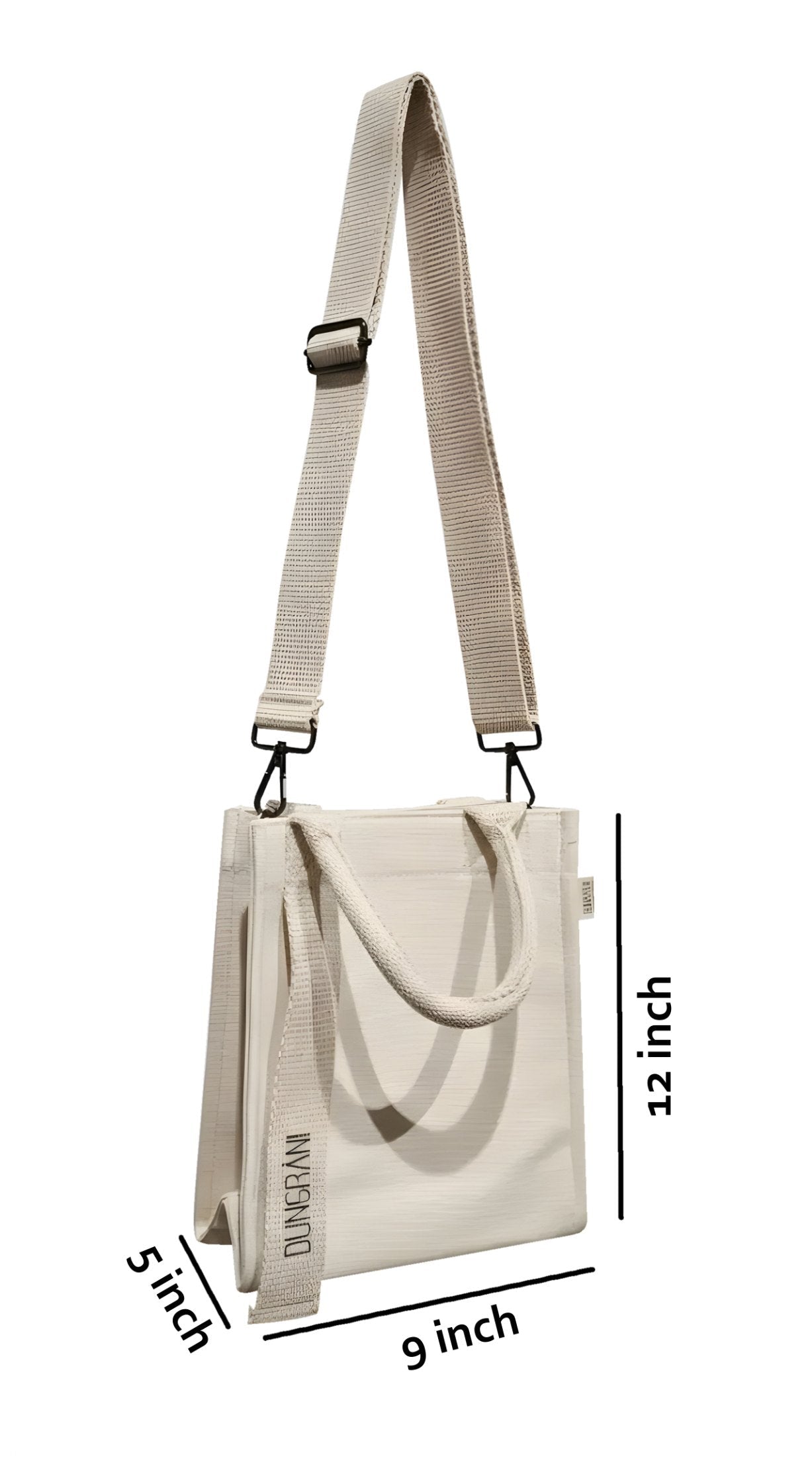 NATURAL BEIGE MINI SQUARE TOTE BAG