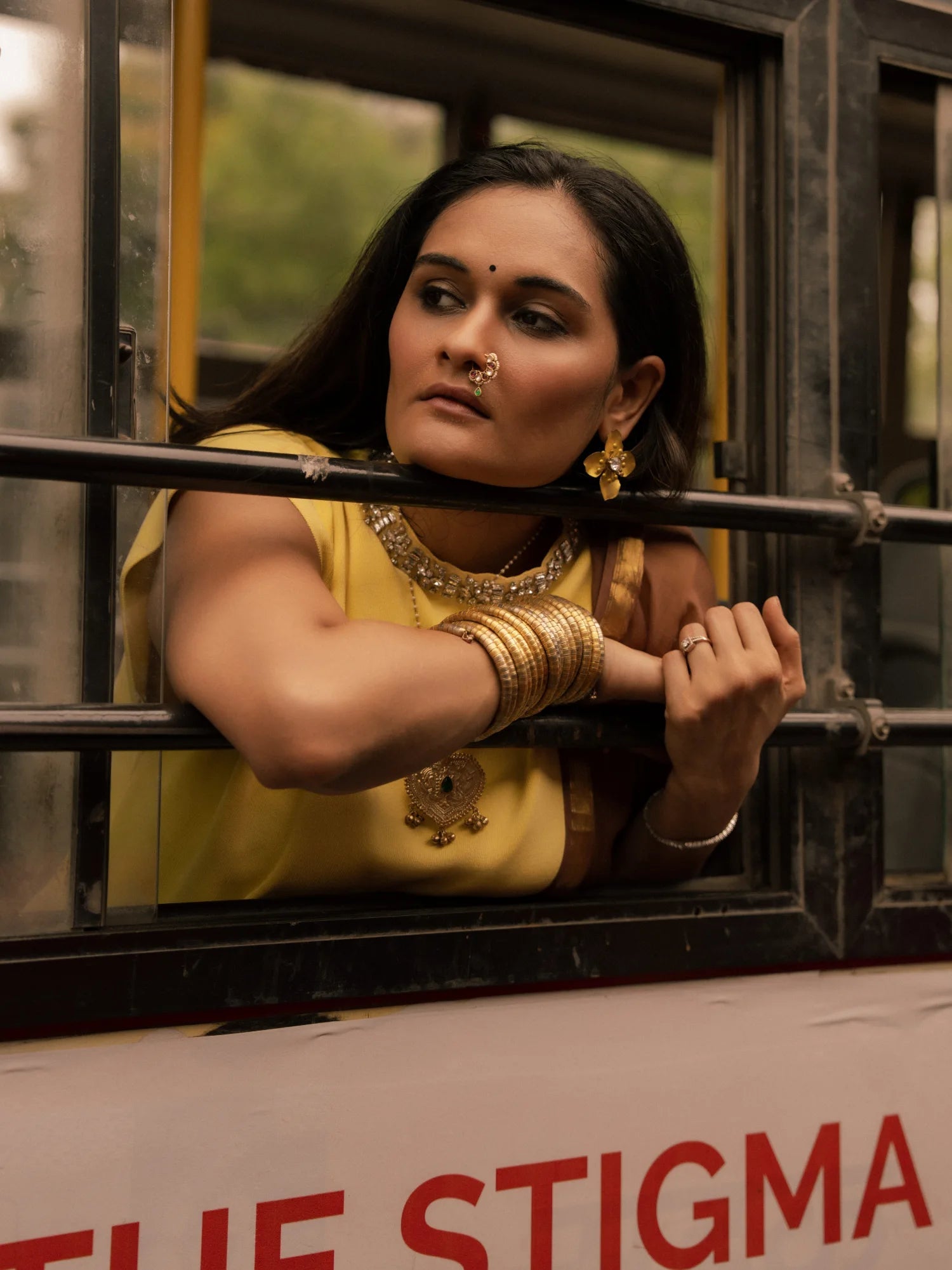 PAYAL SHAH PATEL IN VISCOSE MUL CAPRICORN VEDIC ZODIAC HAND EMBROIDERED SAREE