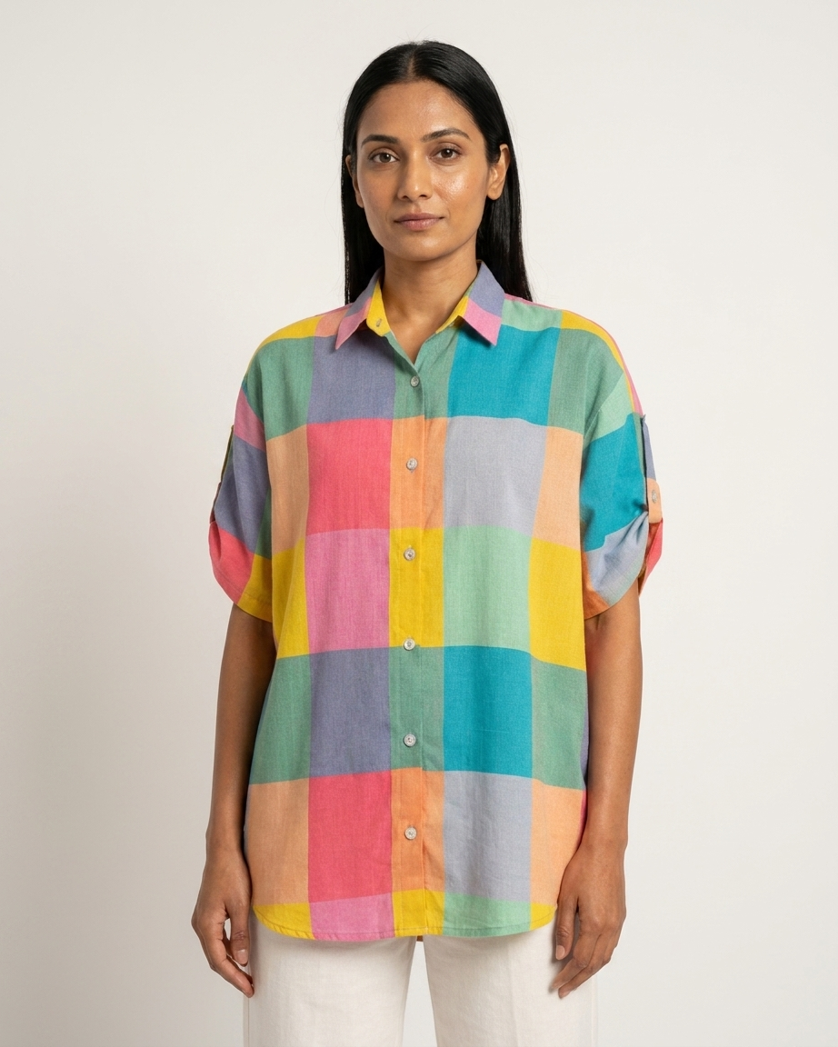 MULMUL COTTON MADRAS CHECKS SHIRT
