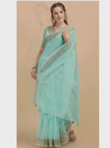 FEEZY LINEN SAREE WITH BLOUSE