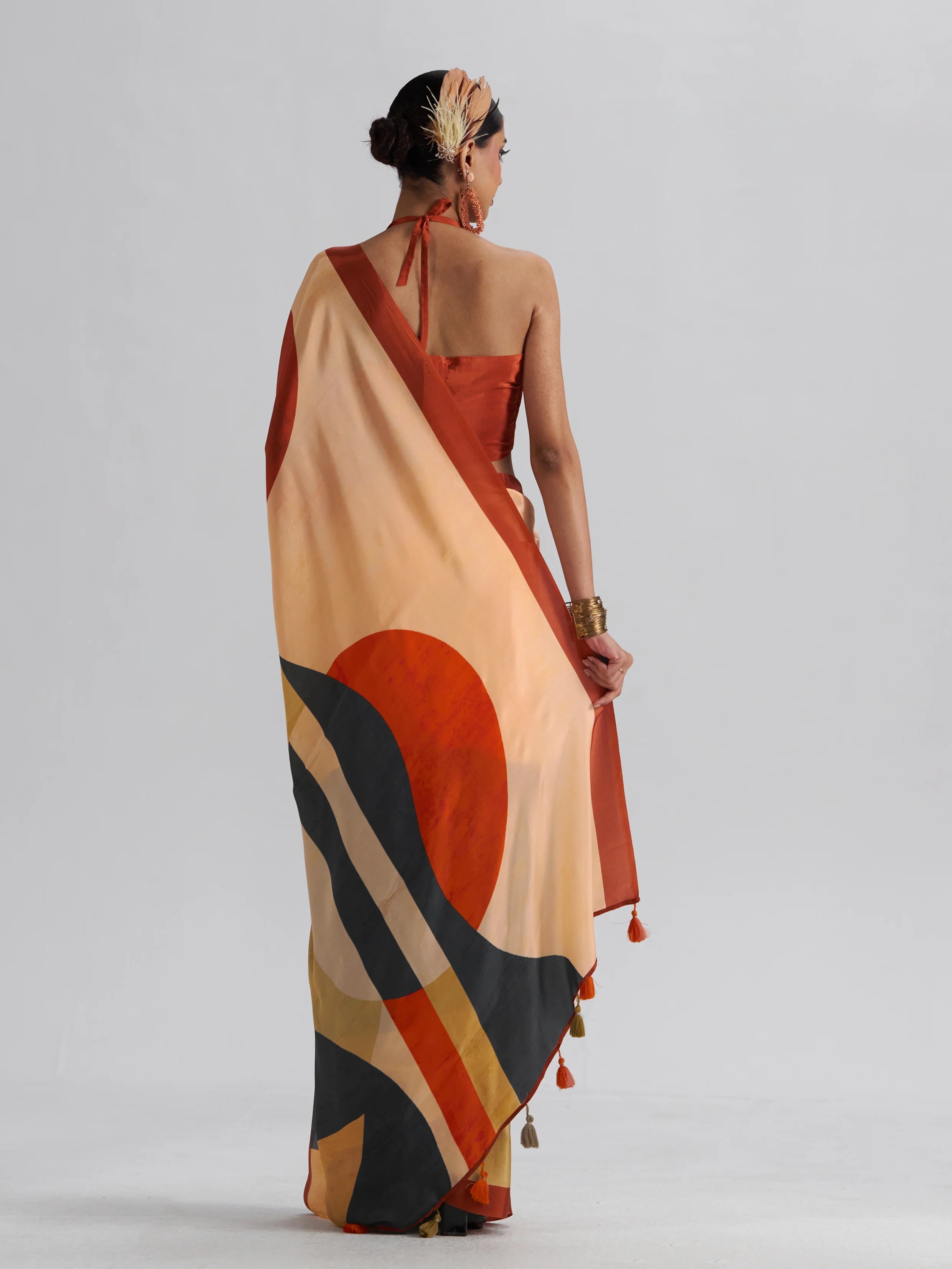 PURE CREPE DIGITAL PRINTED SAREE