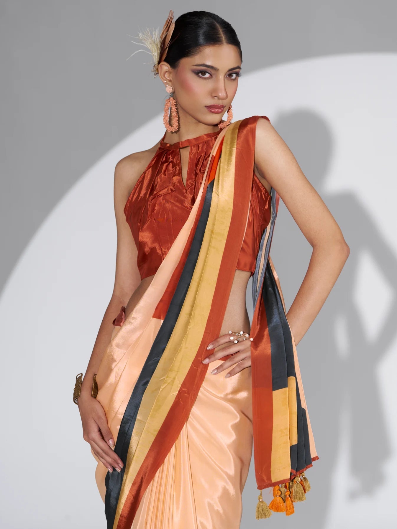 PURE CREPE DIGITAL PRINTED SAREE