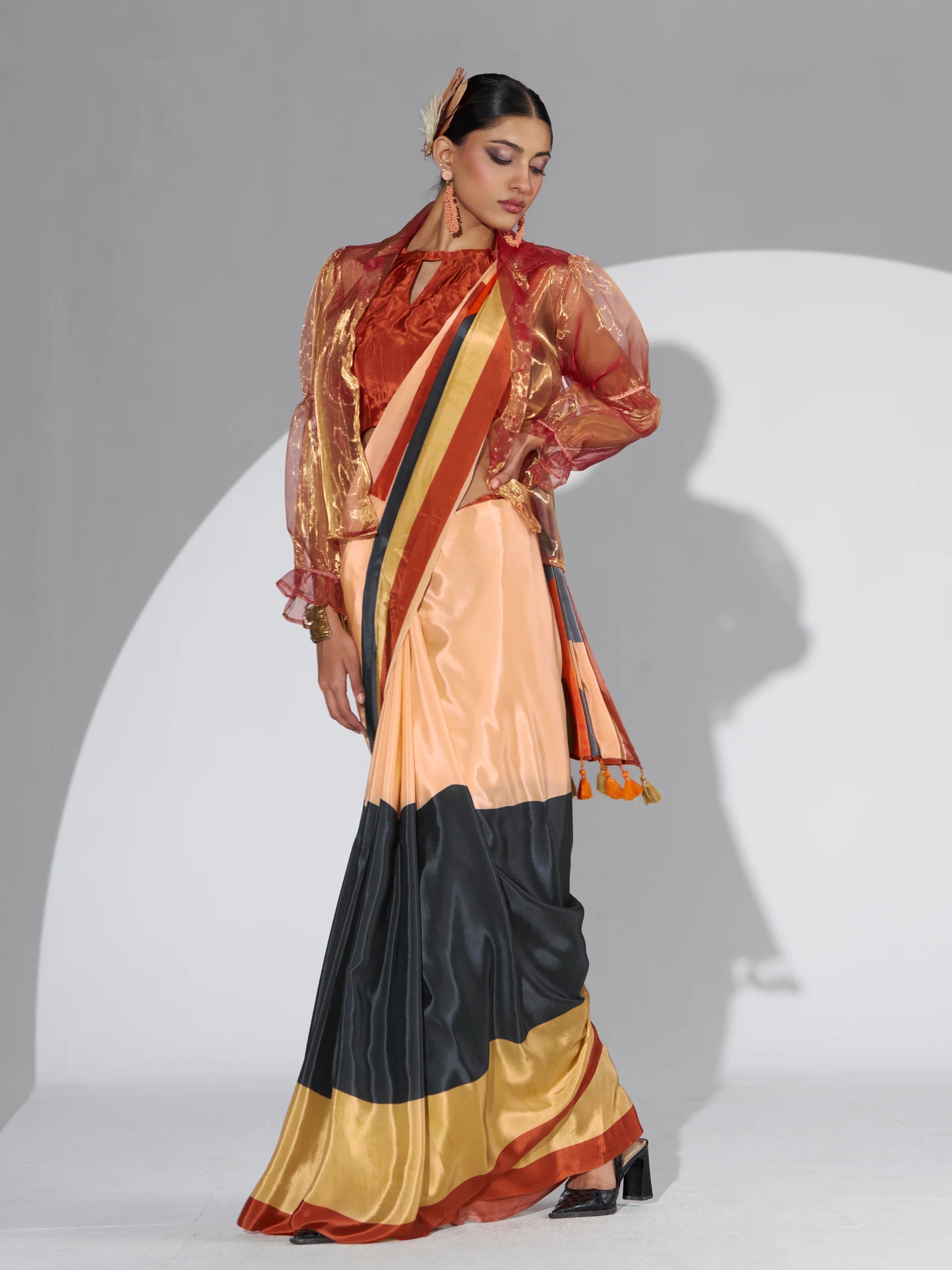 PURE CREPE DIGITAL PRINTED SAREE