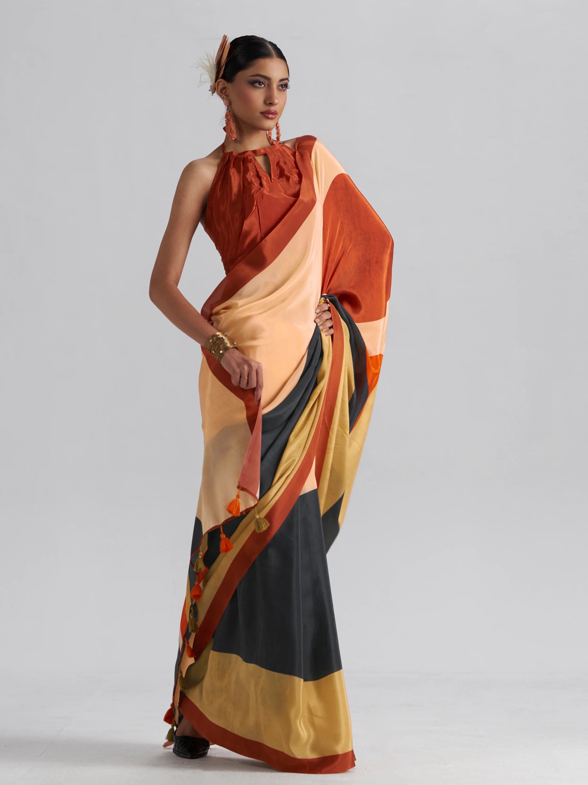 PURE CREPE DIGITAL PRINTED SAREE