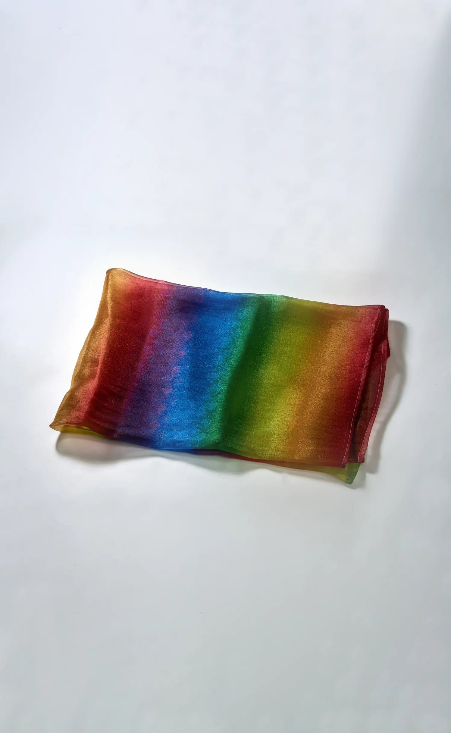 RAINBOW SHADED ORGANZA DIGITAL PRINTED SAREE