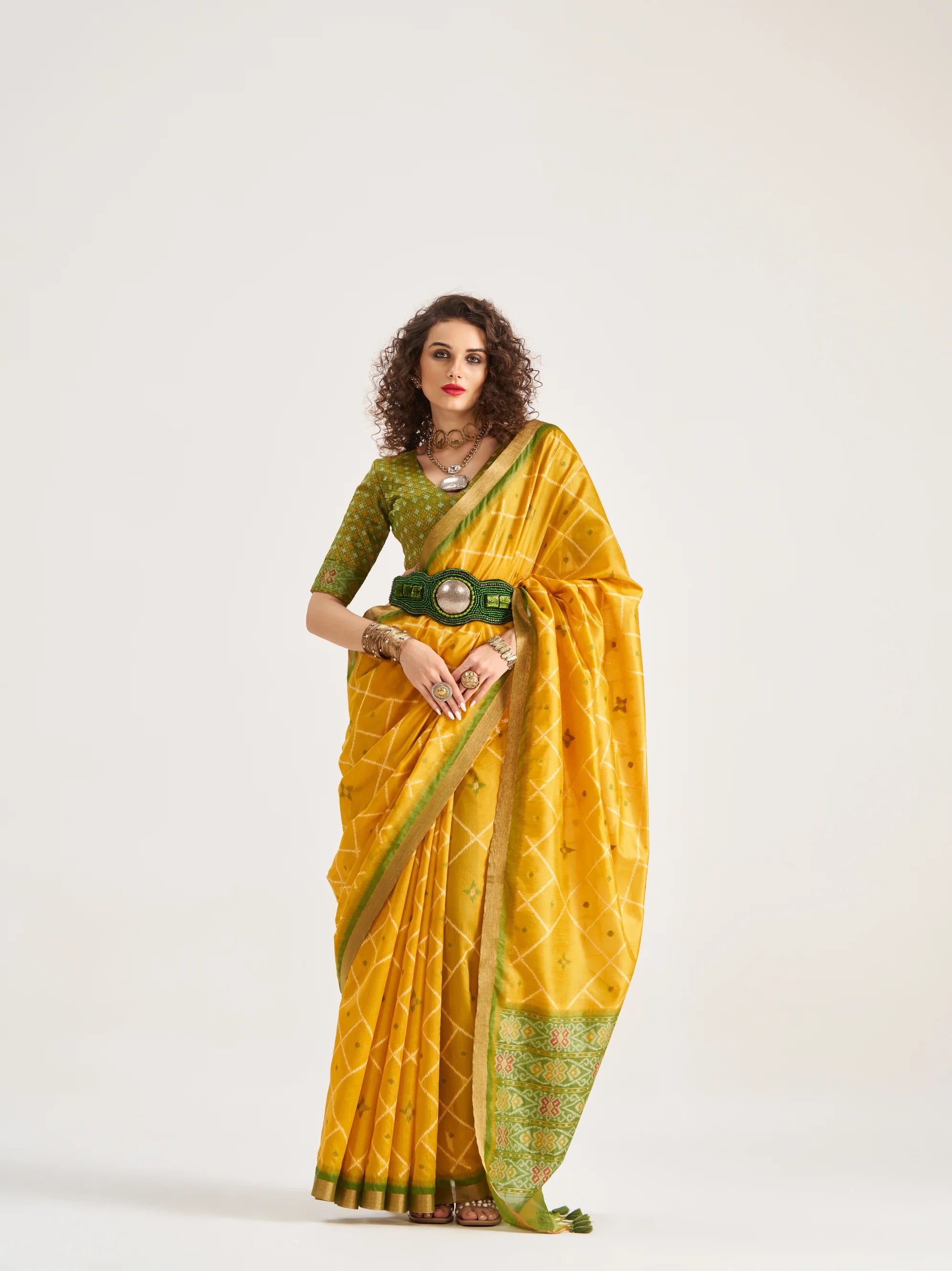 ART SILK BUTTERFLY SAREE WITH BLOUSE