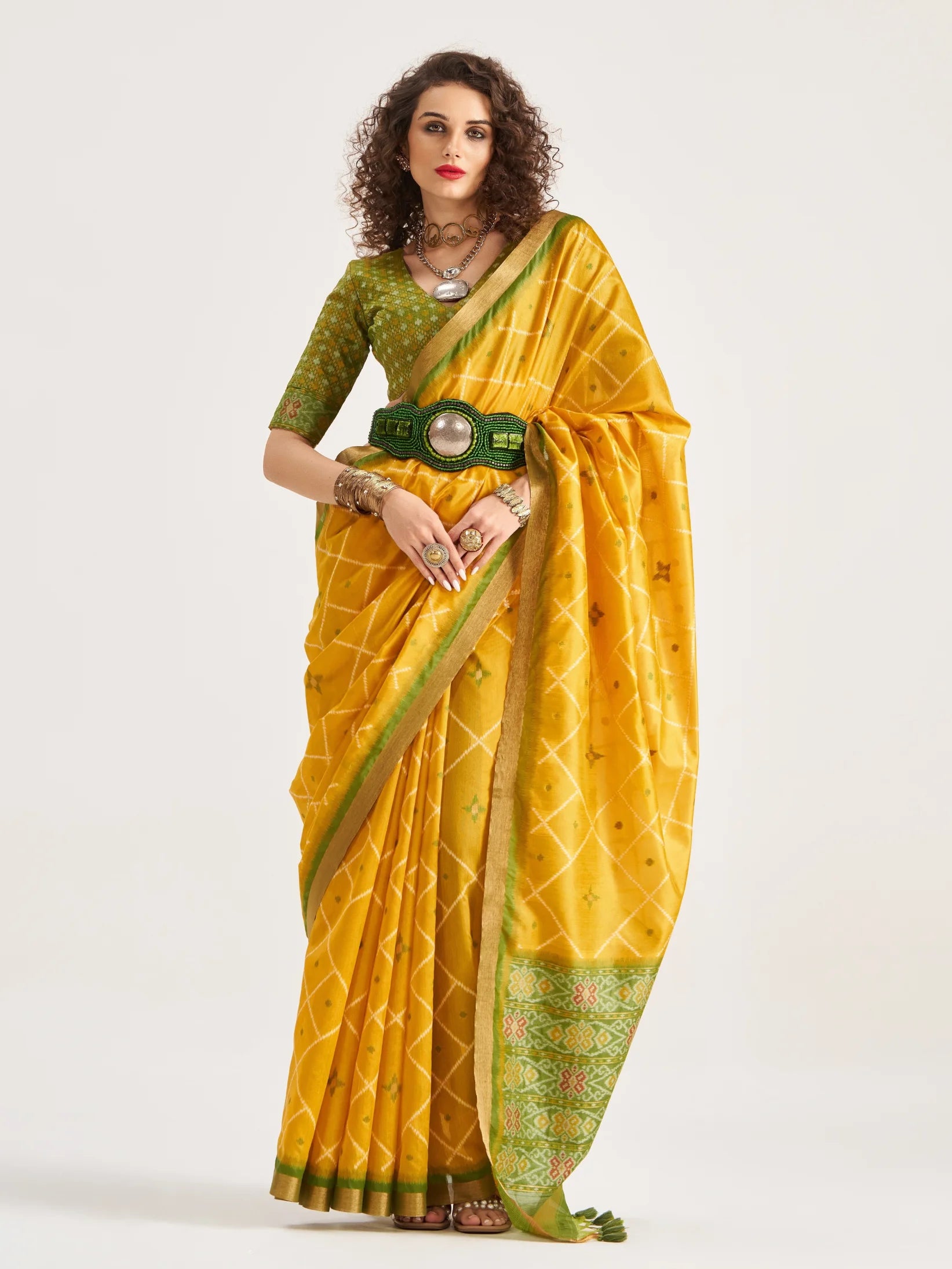 ART SILK BUTTERFLY SAREE WITH BLOUSE