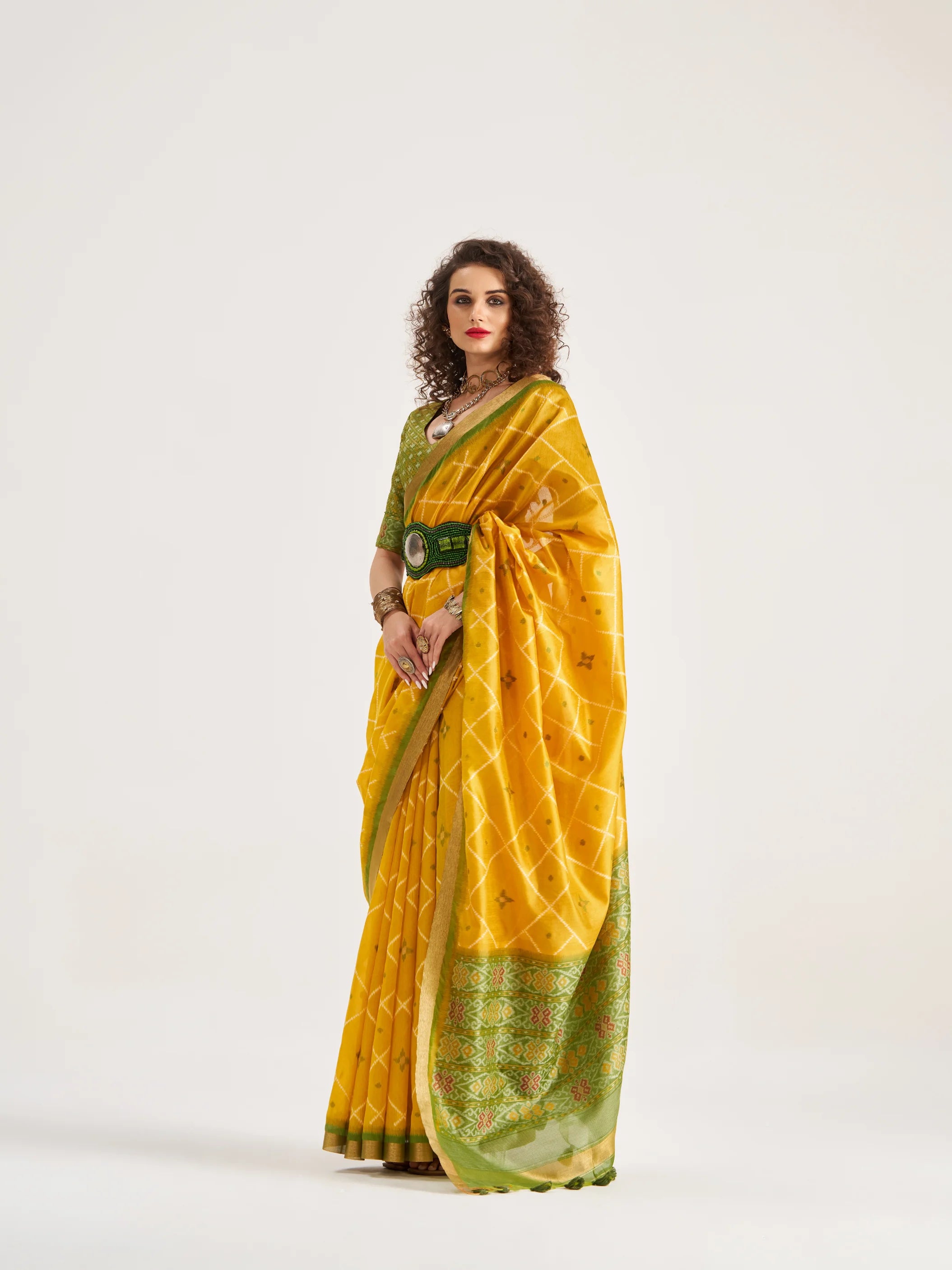 ART SILK BUTTERFLY SAREE WITH BLOUSE