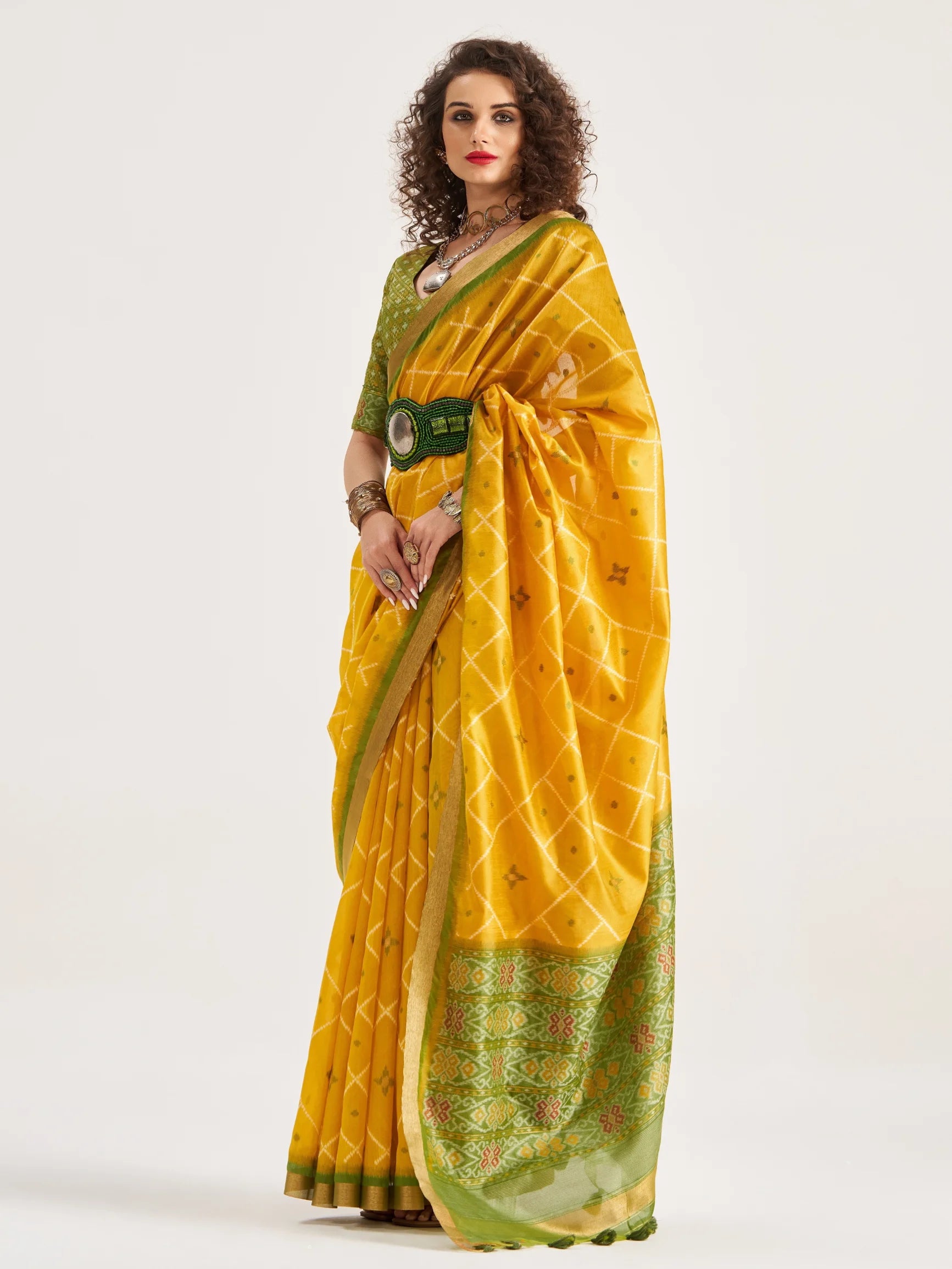 ART SILK BUTTERFLY SAREE WITH BLOUSE