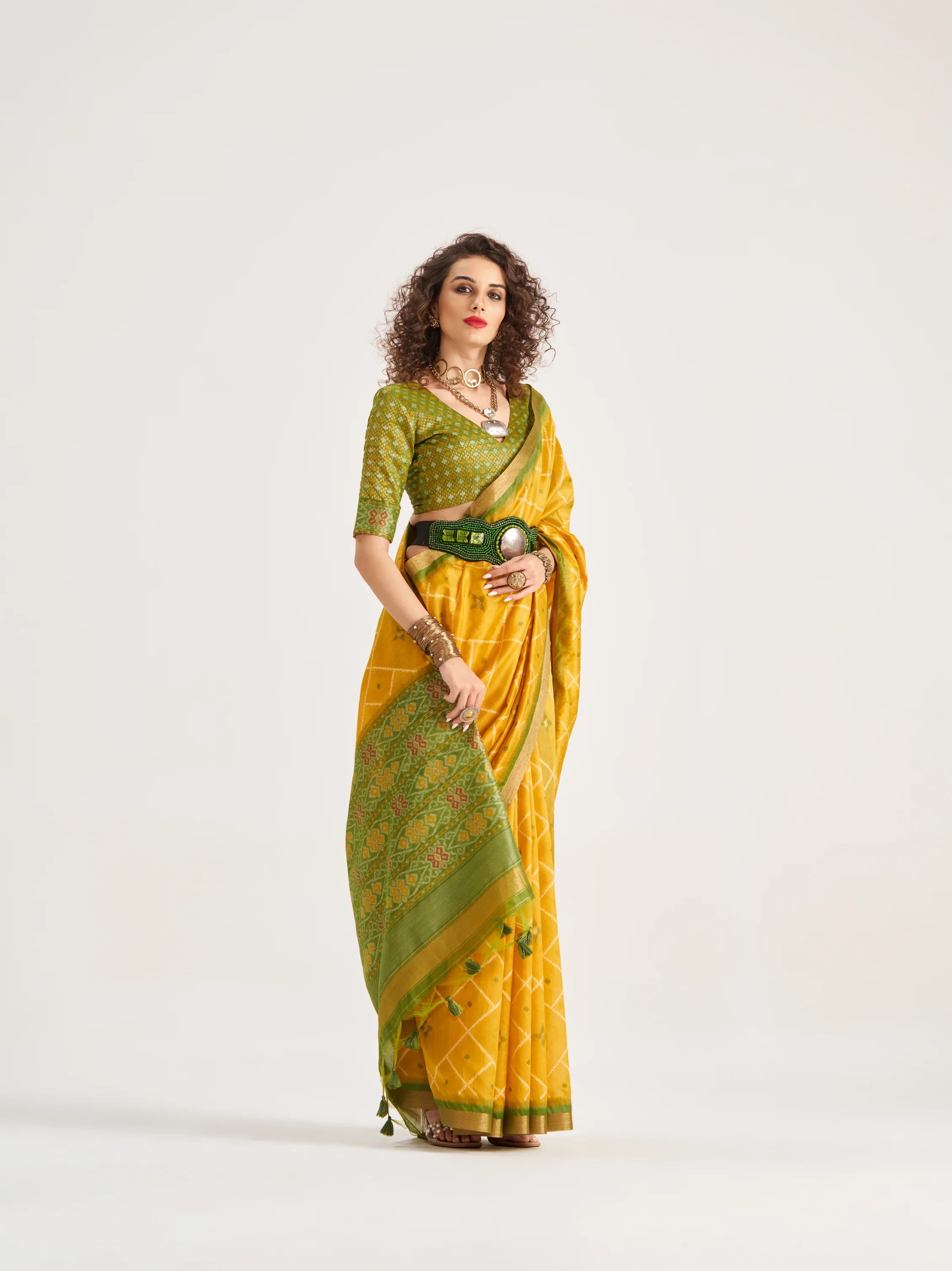 ART SILK BUTTERFLY SAREE WITH BLOUSE