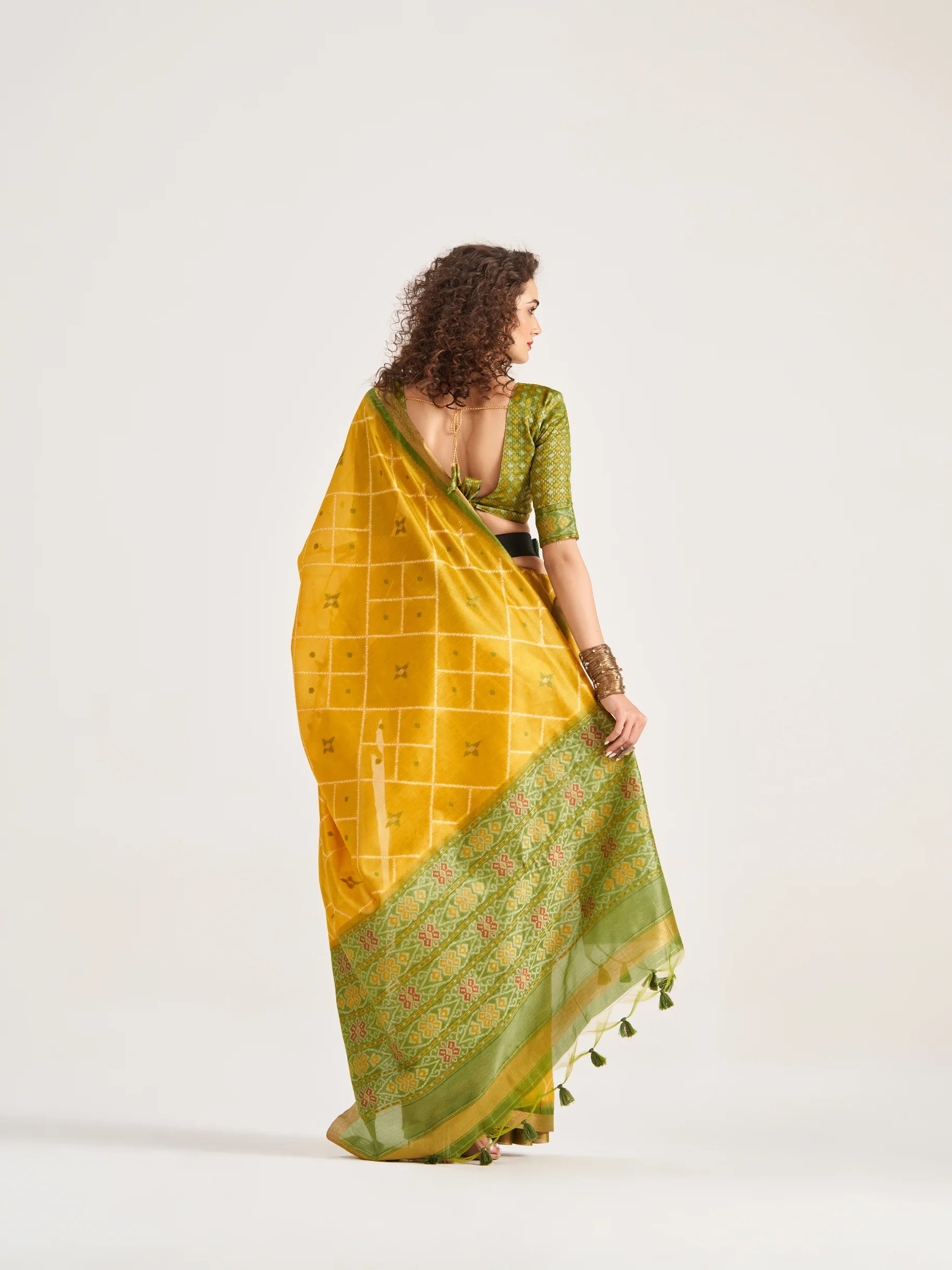 ART SILK BUTTERFLY SAREE WITH BLOUSE