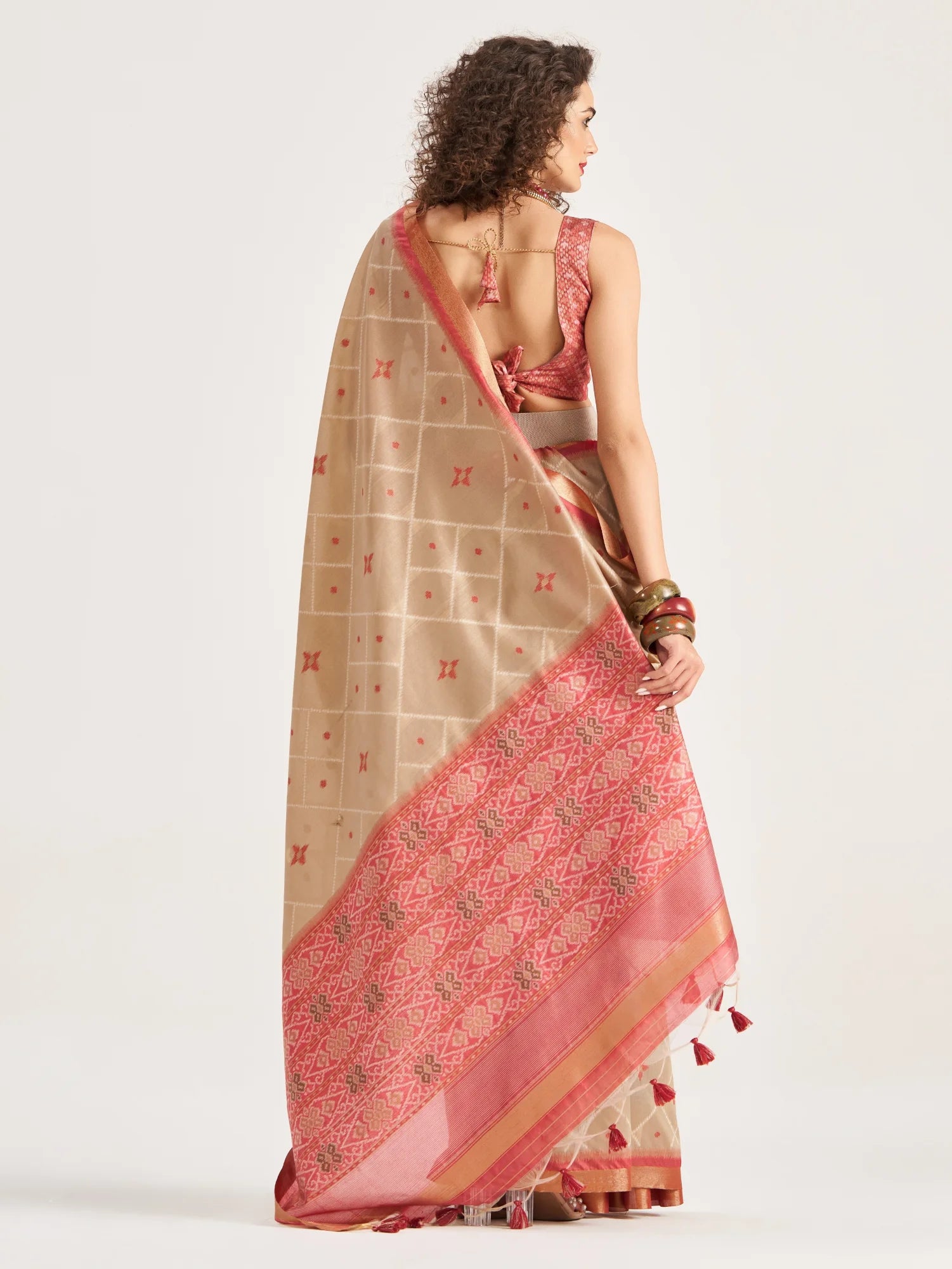 ART SILK BUTTERFLY SAREE WITH BLOUSE