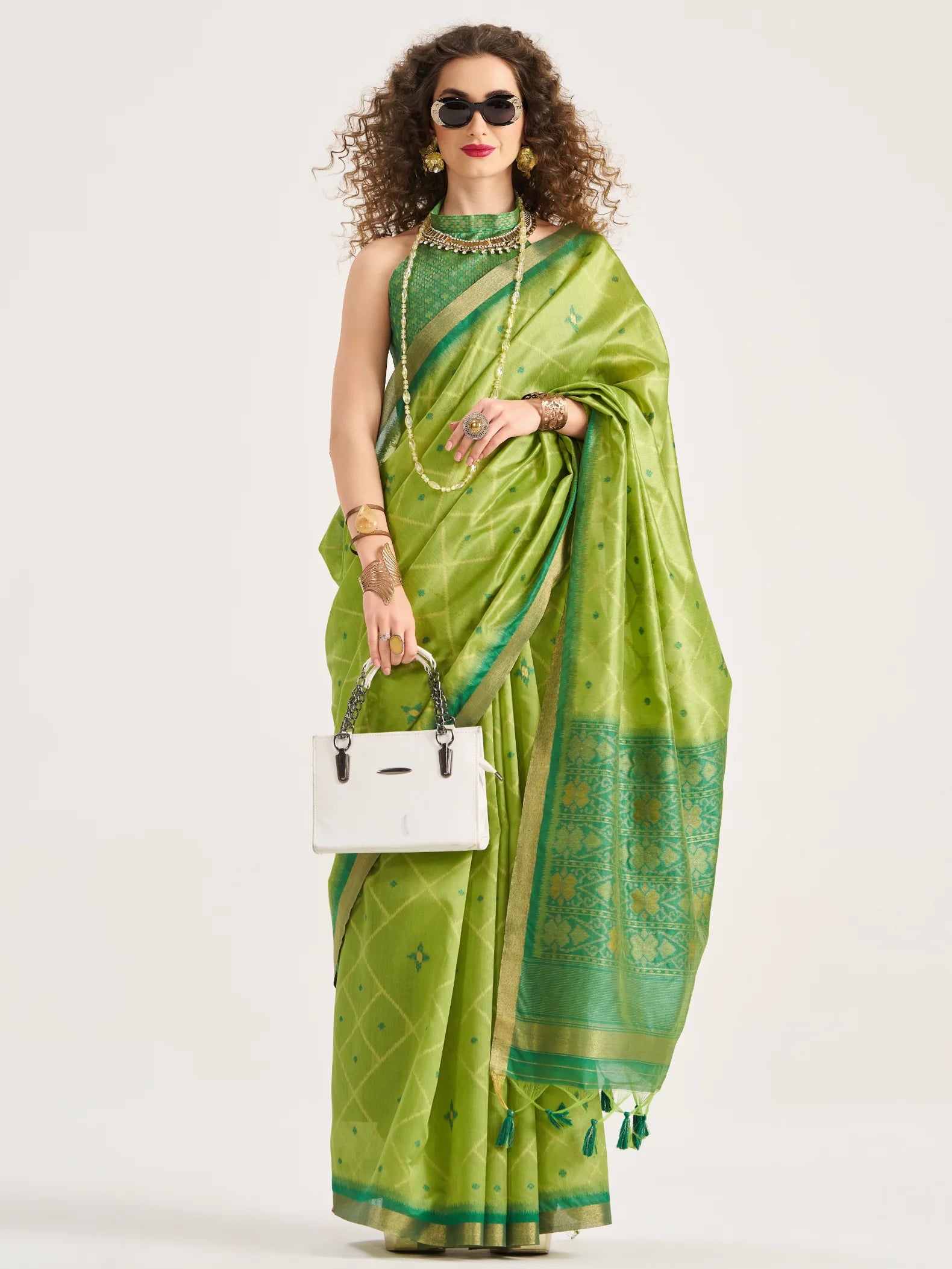 ART SILK BUTTERFLY SAREE WITH BLOUSE