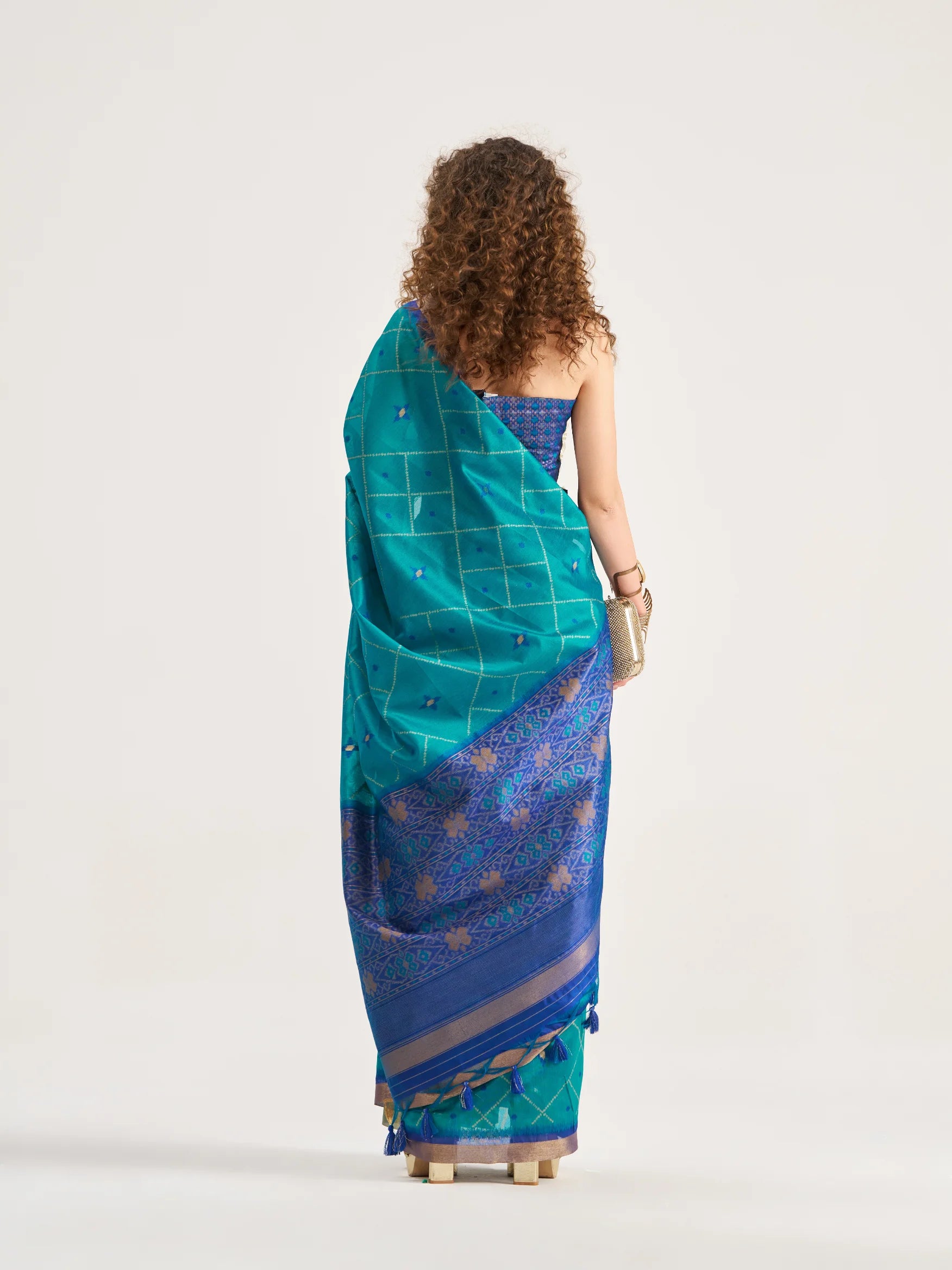 ART SILK BUTTERFLY SAREE WITH BLOUSE