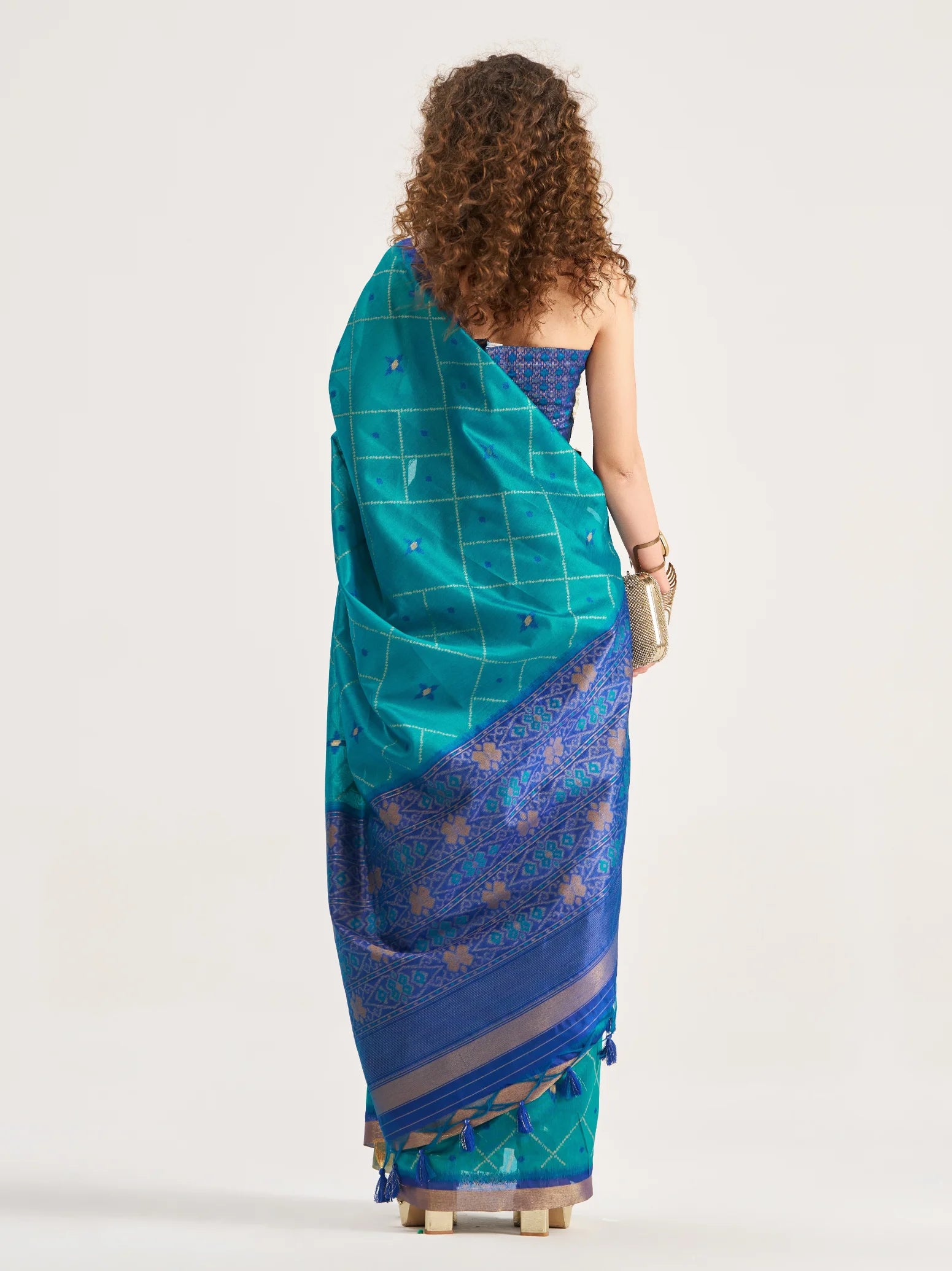 ART SILK BUTTERFLY SAREE WITH BLOUSE