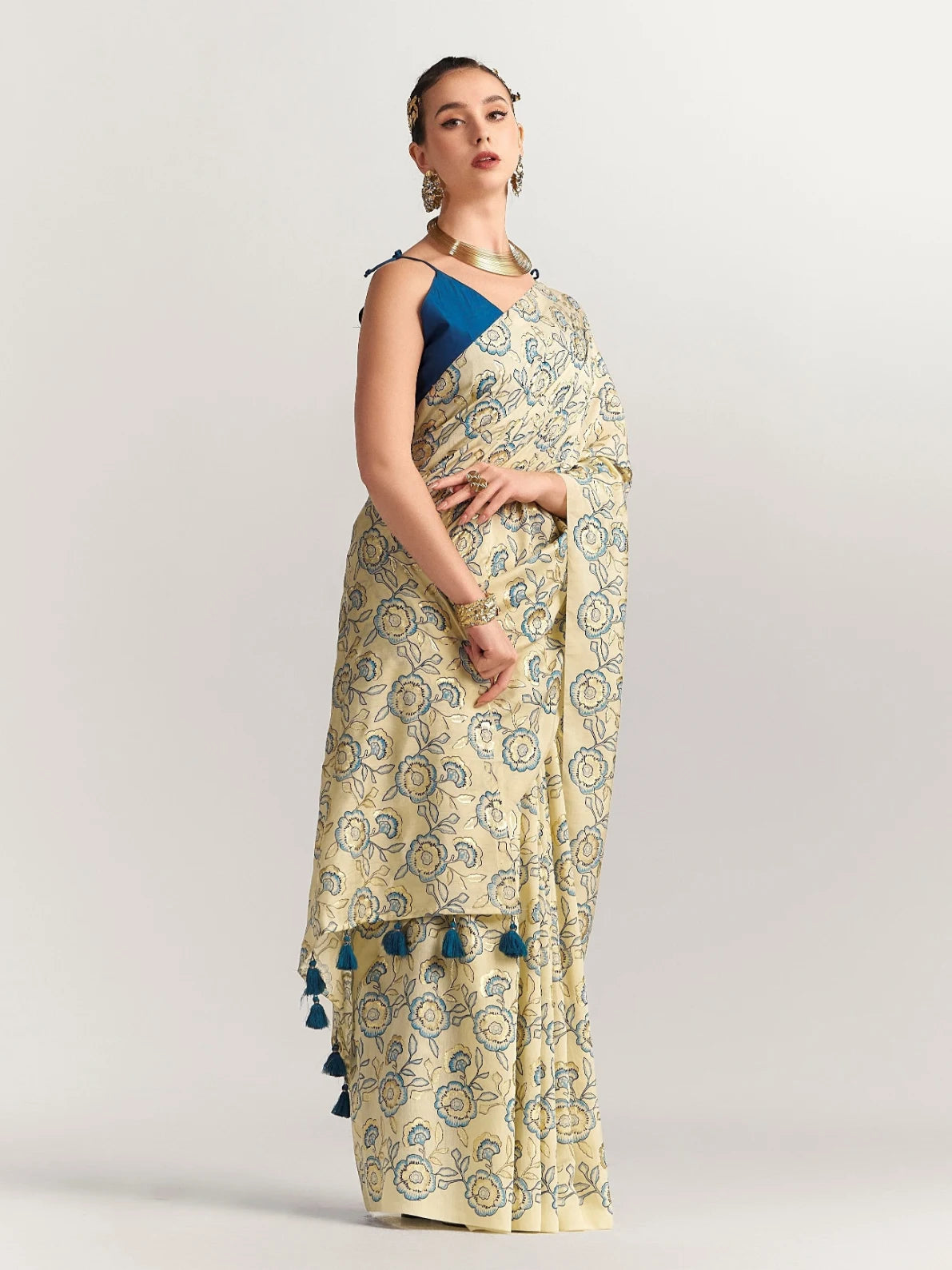 PERI PERI ROSE SAREE WITH BLOUSE