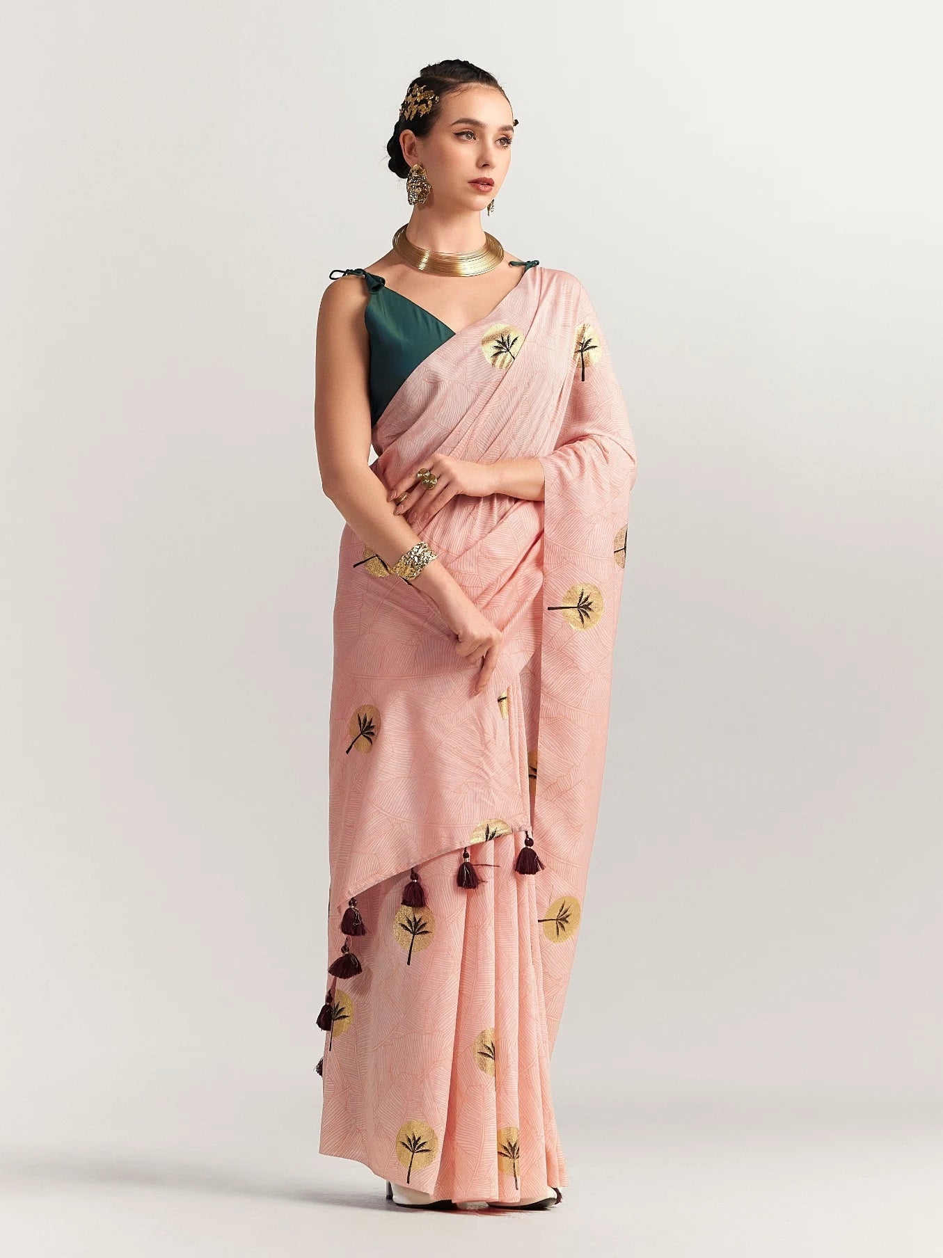 PERI PERI COCONUT SAREE WITH BLOUSE