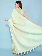 RAINBOW PISTA COTTON TISSUE SAREE