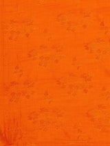 ORANGE BLENDED SILK IRISH JACQUARD SAREE