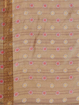 MUSTARD EVA SILK FUSION KALAMKARI SAREE